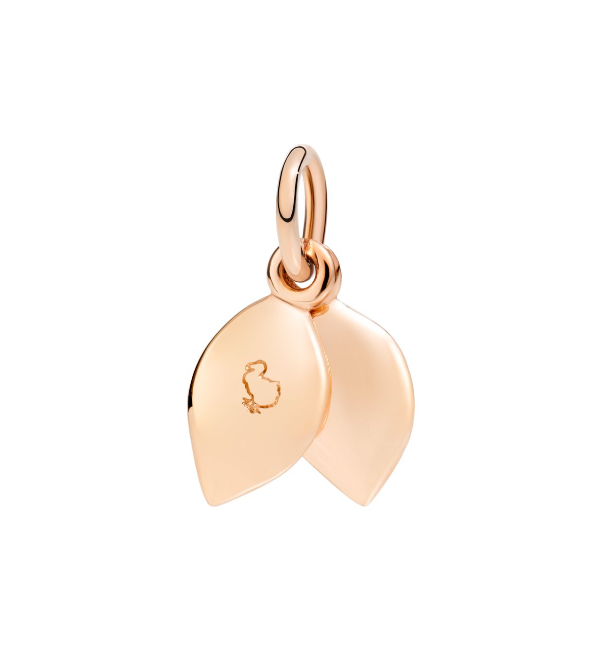 DoDo Leaf in 9k Rose Gold with Green Enamel - Orsini Jewellers NZ