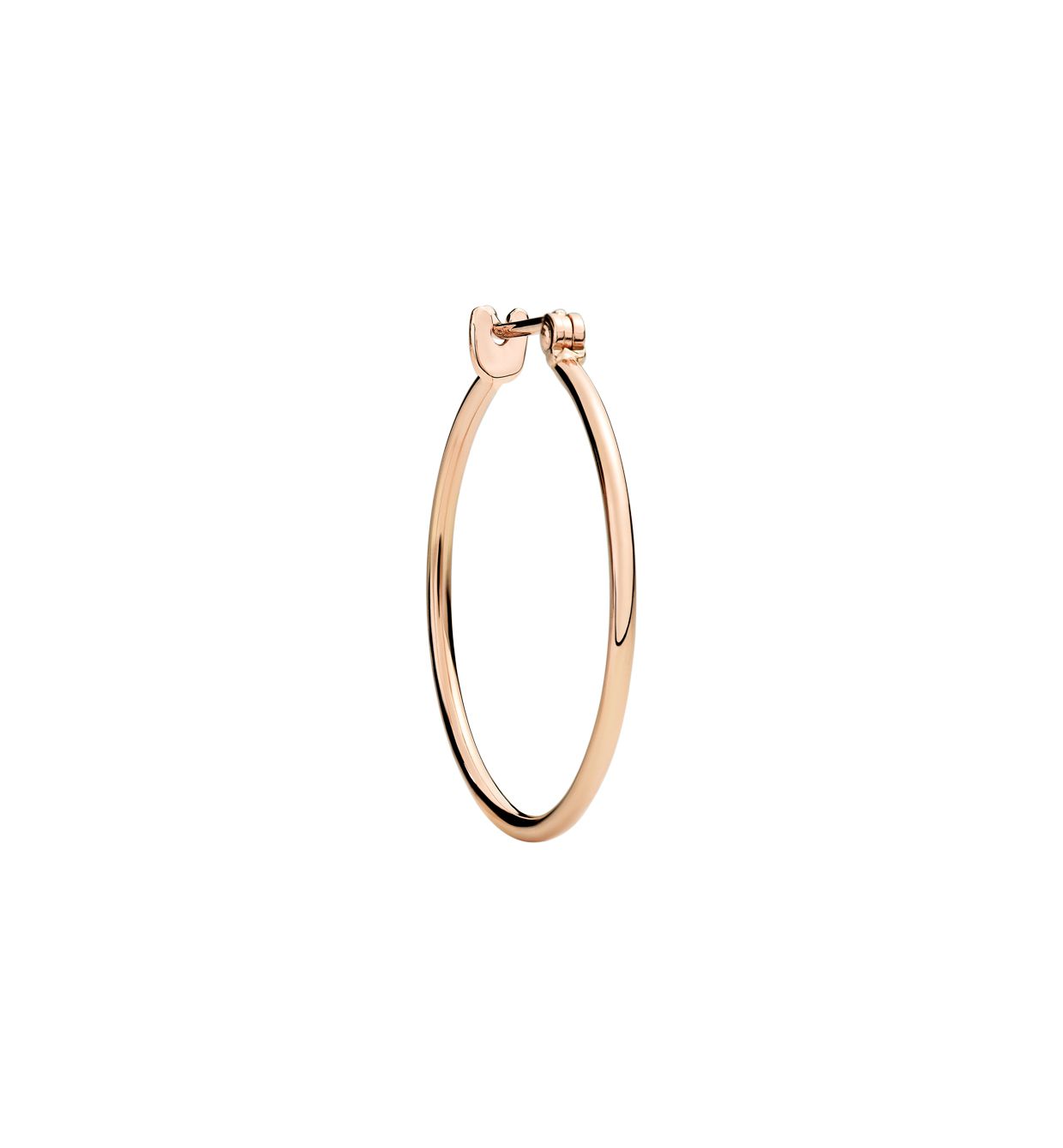 DoDo Bangle Hoop Earring in 9k Rose Gold - large (single) - Orsini Jewellers NZ