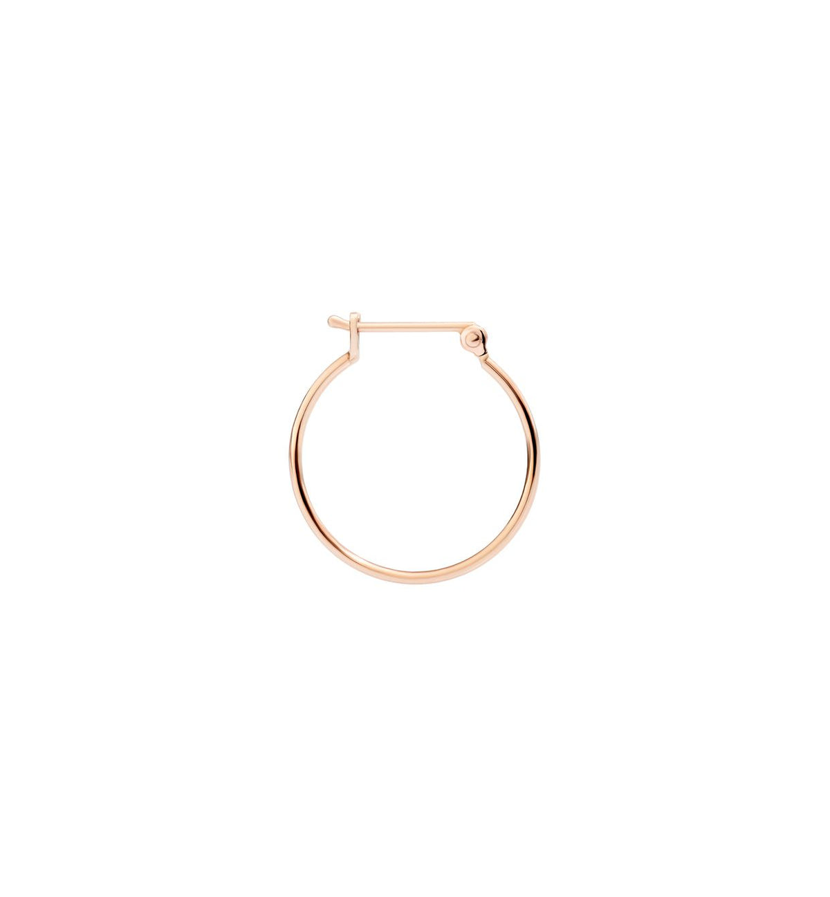 DoDo Bangle Hoop Earring in 9k Rose Gold - small (single) - Orsini Jewellers NZ