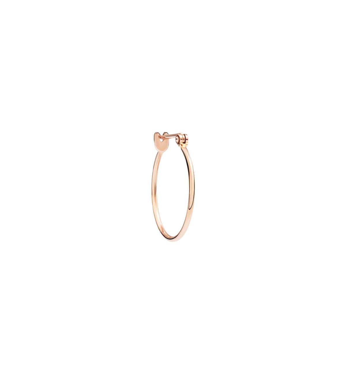 DoDo Bangle Hoop Earring in 9k Rose Gold - small (single) - Orsini Jewellers NZ