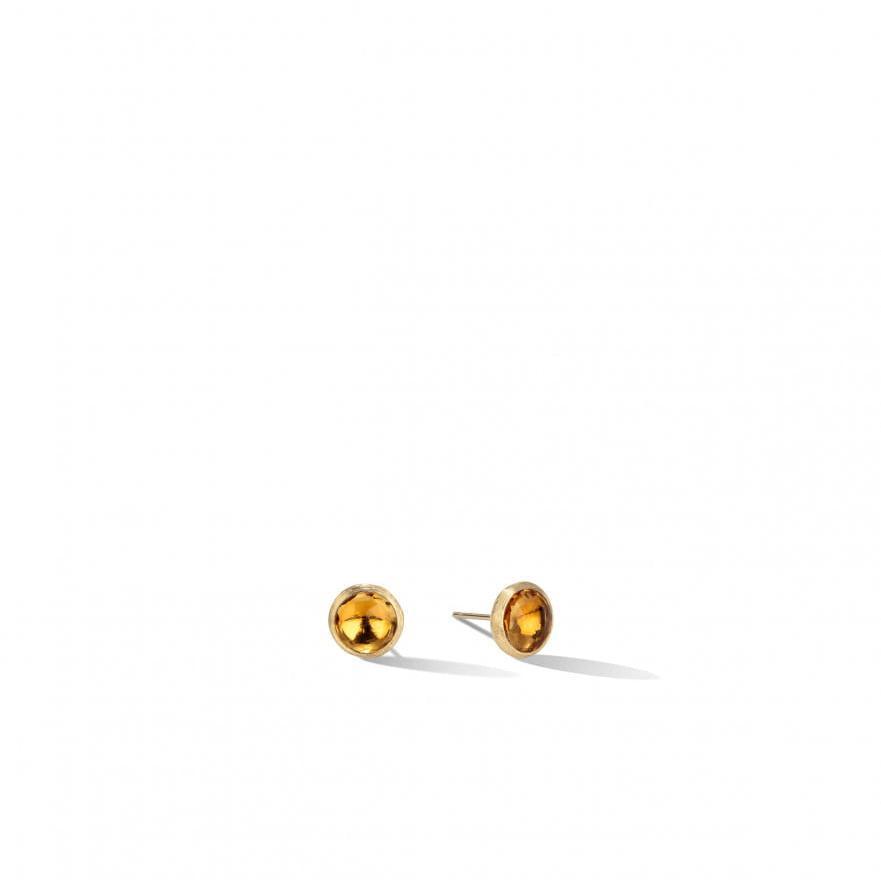 Jaipur Stud Earrings in 18k Yellow Gold with Citrine Quartz - Orsini Jewellers NZ