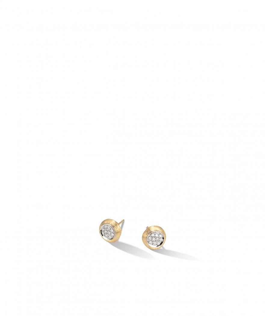 Jaipur Stud Earrings in 18k Yellow Gold with Diamonds - Orsini Jewellers NZ