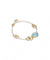 Lunaria Bracelet in 18k Yellow Gold with Aquamarine - Orsini Jewellers NZ