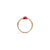 M'ama non M'ama Ring in 18k Rose Gold with Garnet - Orsini Jewellers NZ