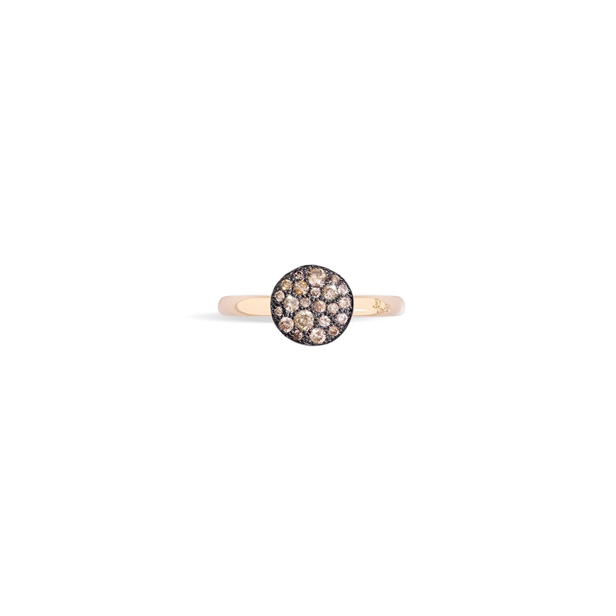 Sabbia Ring in 18k Rose Gold with Brown Diamonds - Orsini Jewellers NZ