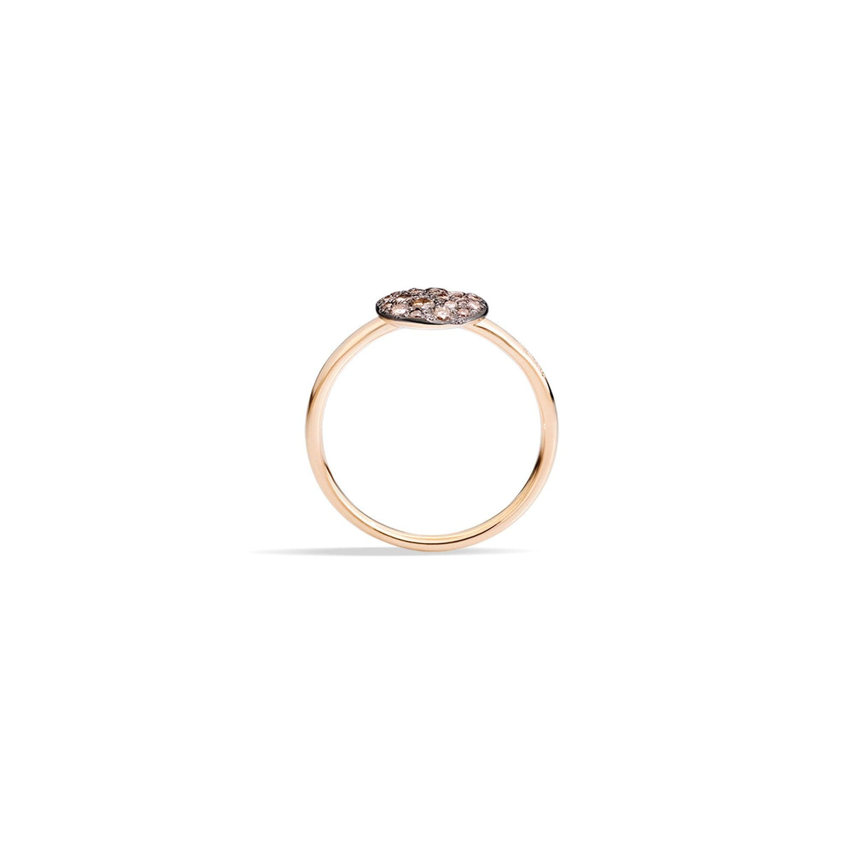 Sabbia Ring in 18k Rose Gold with Brown Diamonds - Orsini Jewellers NZ