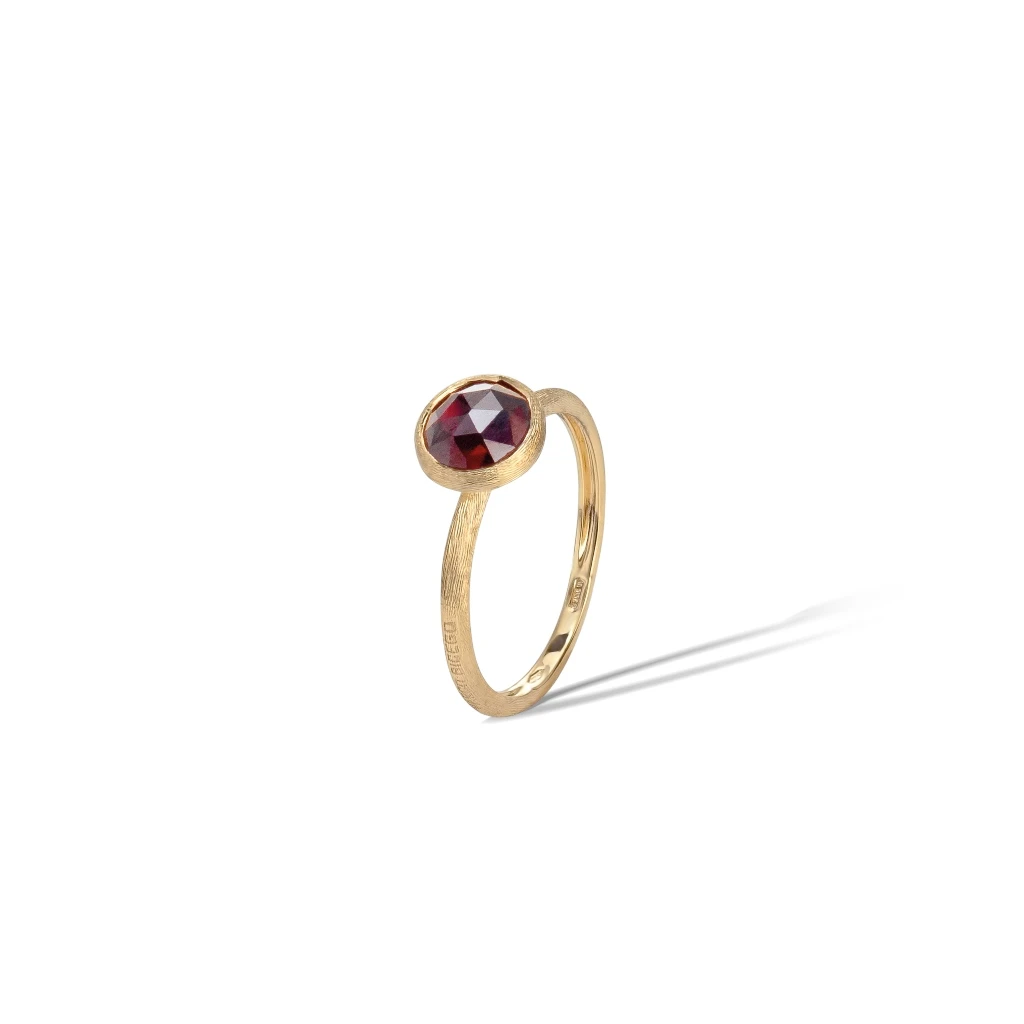 Jaipur Colour Ring in 18k Yellow Gold with Rhodolite Mini - Orsini Jewellers NZ