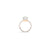 Nudo Petit Ring in 18k White Gold and Rose Gold with Diamonds - Orsini Jewellers NZ