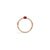 M'ama Non M'ama Ring in 18k Rose Gold with Garnet Ring and Diamonds - Orsini Jewellers NZ