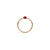 M'ama Non M'ama Ring in 18k Rose Gold with Garnet Ring and Diamonds - Orsini Jewellers NZ