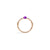 M'ama non M'ama Ring in 18k Rose Gold with Amethyst and Diamonds - Orsini Jewellers NZ