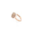 Nudo Maxi Ring in 18k Rose Gold and White Gold with Brown Diamonds - Orsini Jewellers NZ