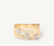 18k yellow gold and diamonds three strand ring by Marco Bicego Marrakech collection 