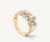 Handmade in Italy yellow gold and diamond flower Marrakech Onde ring by Marco Bicego 