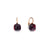 Nudo Classic Earrings in 18k Rose and White Gold with Garnet - Orsini Jewellers NZ