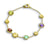 Marco Bicego Jaipur Colour Bracelet 18k Gold discs & Gemstones - Orsini Jewellers
