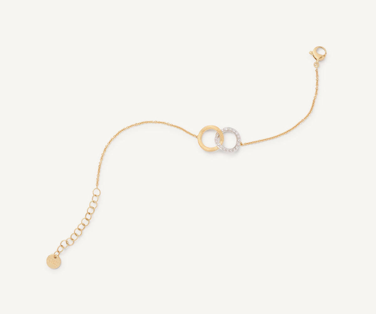 Jaipur Decali collection by Marco Bicego yellow and white gold with diamonds bracelet