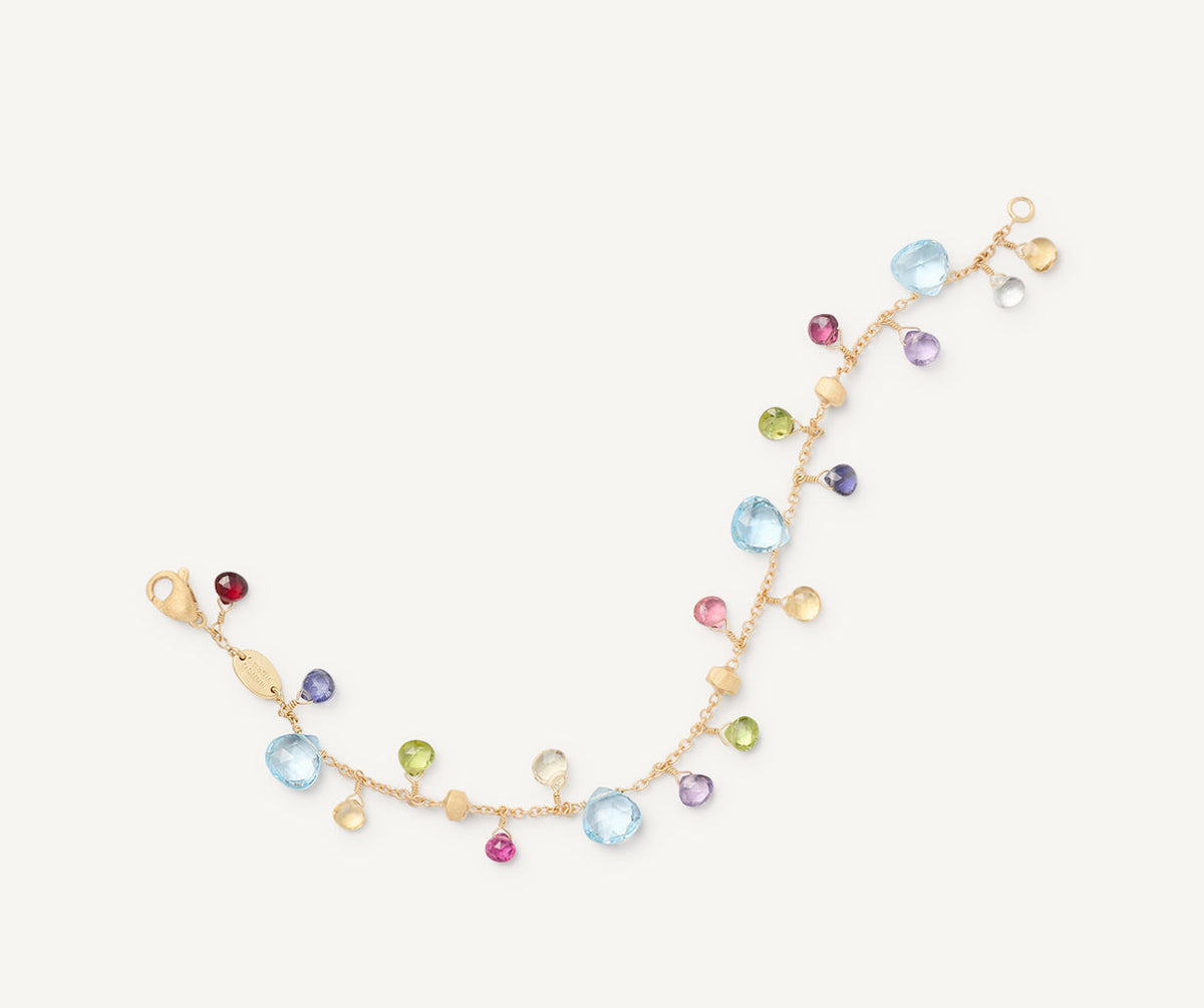 Marco Bicego bracelet in mixed gemstones with 18k yellow gold 