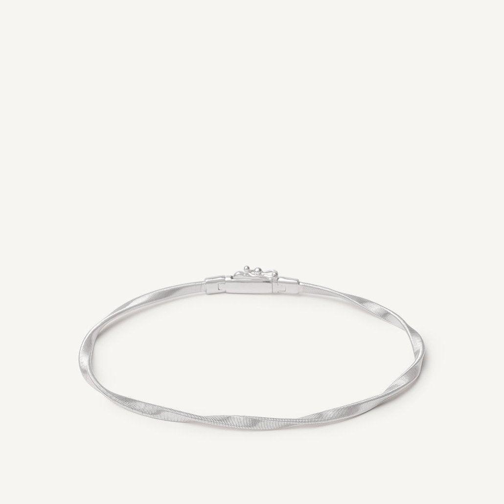 18k white gold one strand Marrakech bracelet by Marco Bicego