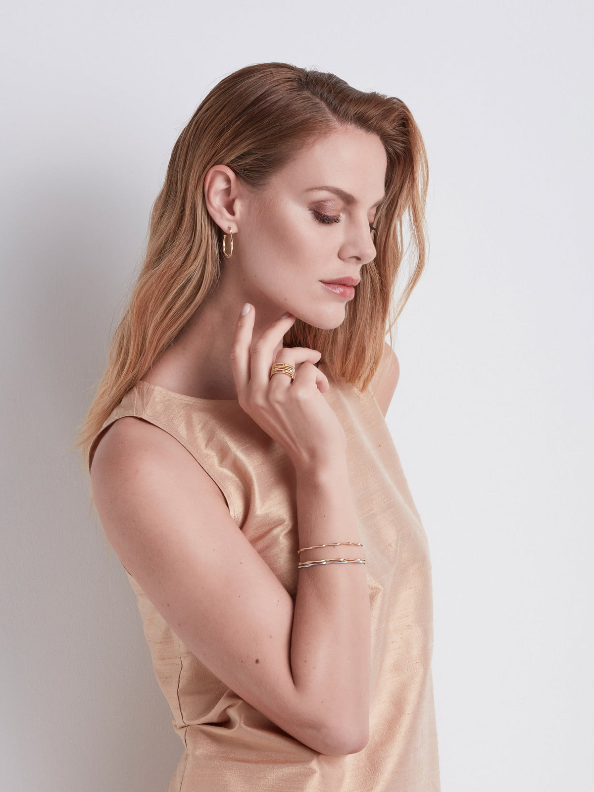 Marrakech Bracelet in 18k Rose Gold Single Strand - Orsini Jewellers NZ