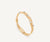 Yellow gold and diamonds three strand bracelet by Marco Bicego on white background