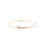 DoDo Essentials Bangle in 9k Rose Gold with Brown Diamonds - Orsini Jewellers NZ