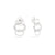 Brera Earrings in 18k Rhodium-plated White Gold and Diamonds - Orsini Jewellers NZ