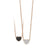 Palladio Heart Necklace in 18k Rose Gold with Diamonds and Black Sapphires - Orsini Jewellers NZ