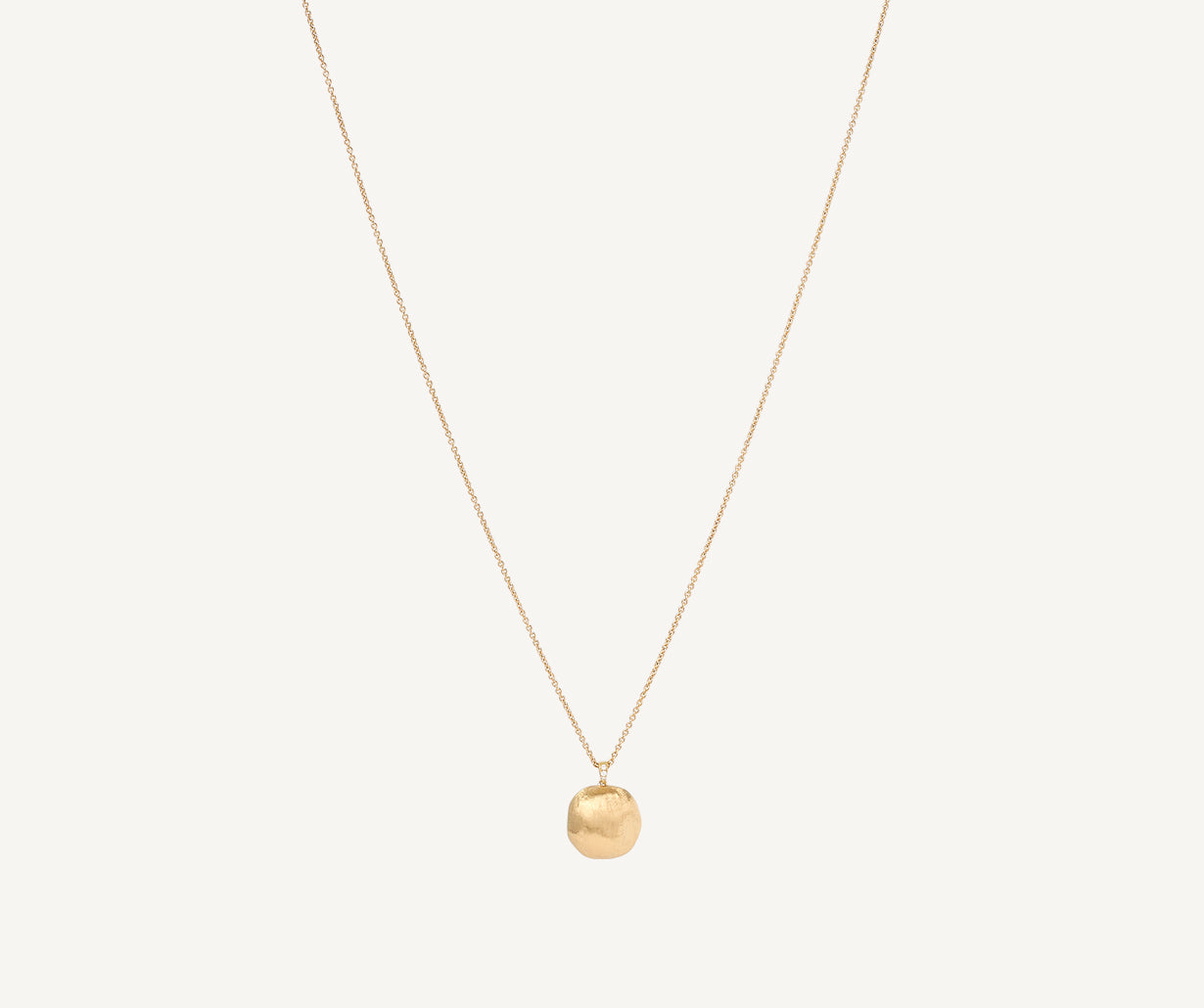 18k yellow gold ball Africa necklace with diamonds long version by Marco Bicego
