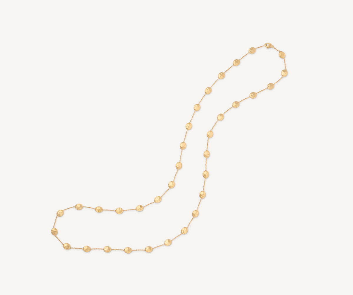 18k yellow gold SIiglia necklace by Marco Bicego long version
