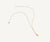 Yellow gold and diamonds two drop necklace by Marco Bicego Siviglia collection