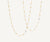 Long yellow gold and white gold with diamonds SIviglia necklace by Marco Bicego