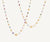 Mixed gemstones set in gold Africa necklace long version designed by Marco Bicego