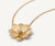 Close up of Petali necklace in gold with diamonds by Marco Bicego image with white background