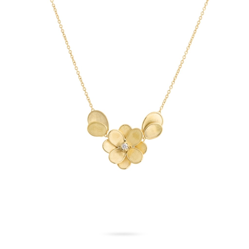 Petali Necklace in 18k Yellow Gold with Diamond - Orsini Jewellers NZ
