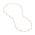 Africa Gemstone Necklace in 18k Yellow Gold with Fresh Water Pearls Long - Orsini Jewellers NZ