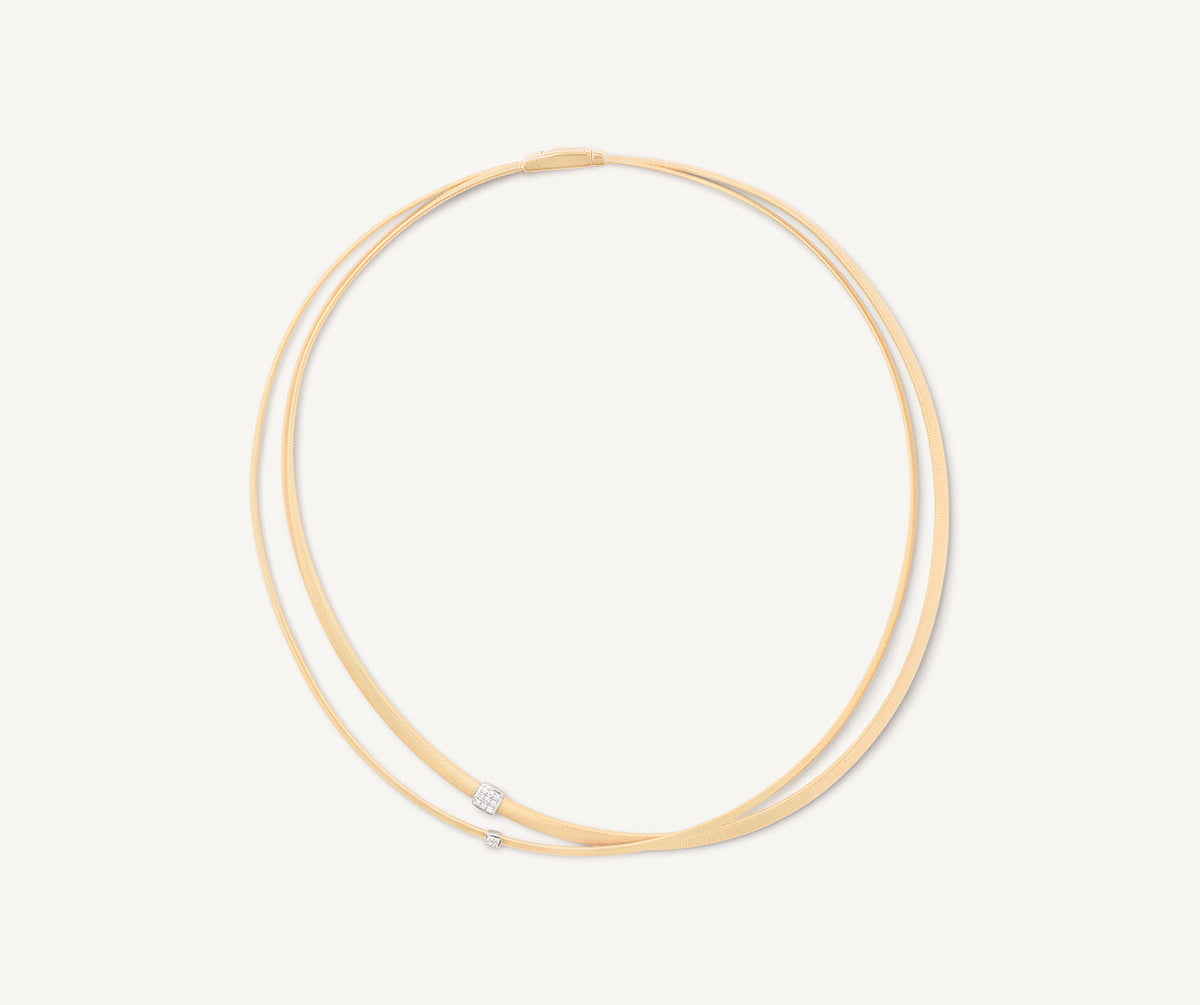 Two strand yellow gold Masai necklace by Marco Bicego