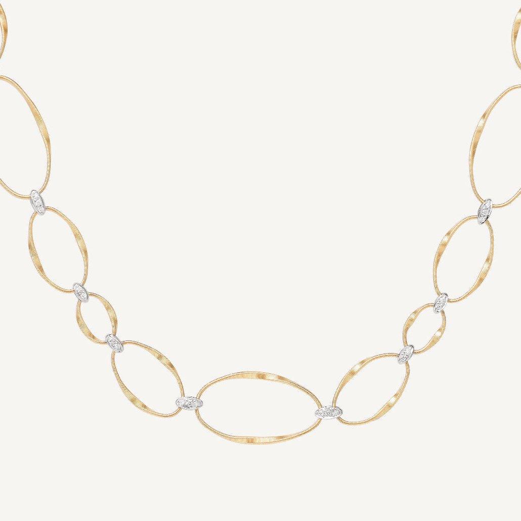 Diamonds and gold Marrakech Onde necklace by Marco Bicego