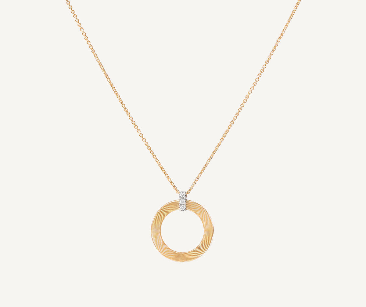 Gold pendant with diamonds Marco Bicego Masai collection