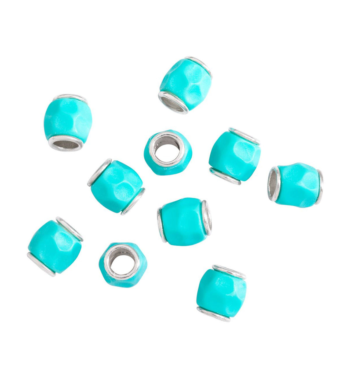 DoDo Granelli Bead Silver with Turquoise Resin - Orsini Jewellers NZ