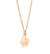 DoDo Mini Four Leaf Clover Necklace in 9k Rose Gold and 9k White Gold - Orsini Jewellers NZ