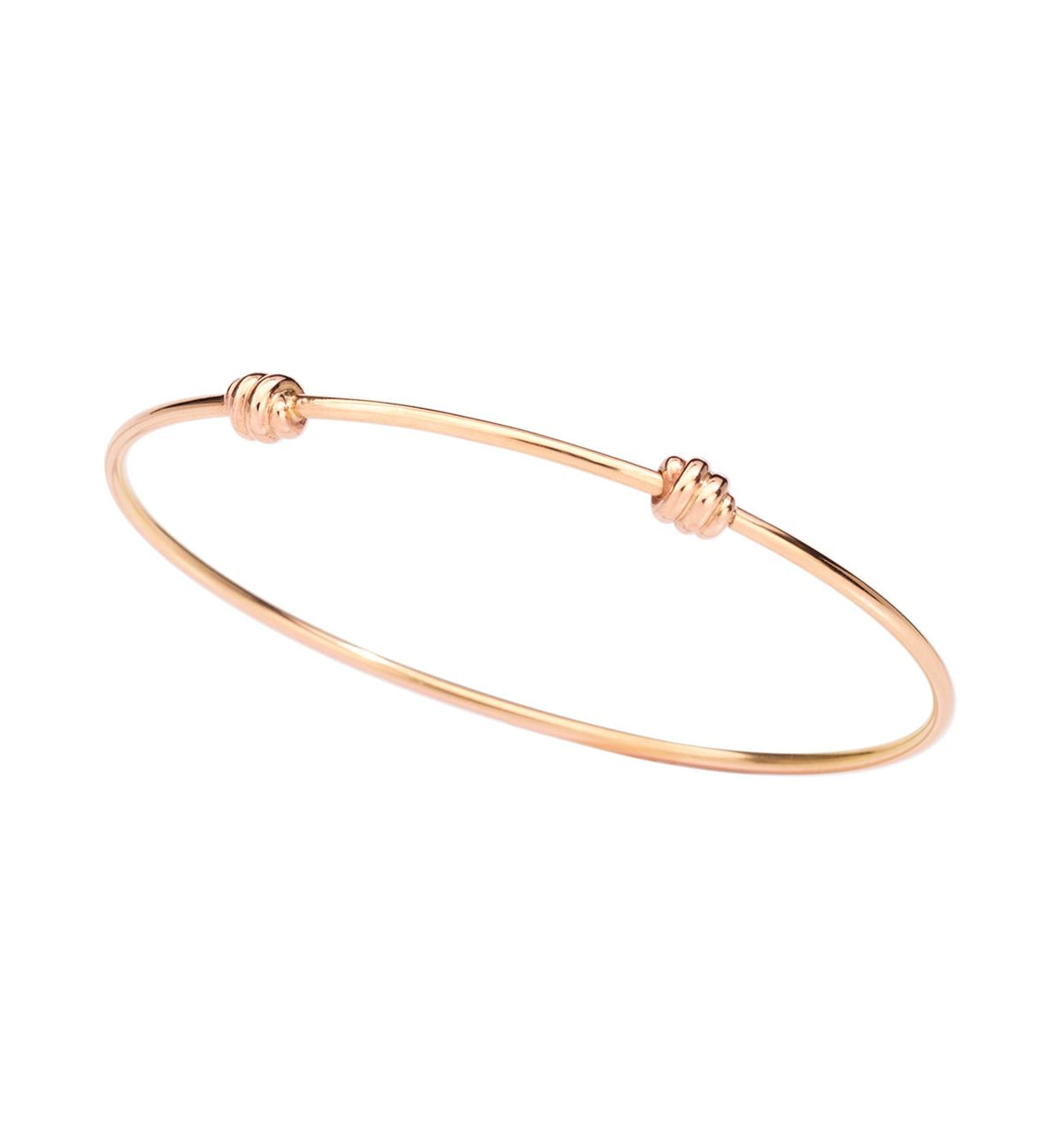 DoDo Nodo Knot Bangle in 9k Rose Gold - Orsini Jewellers NZ