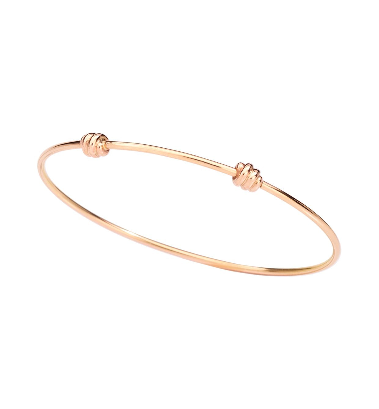 DoDo Nodo Knot Bangle in 9k Rose Gold - Orsini Jewellers NZ