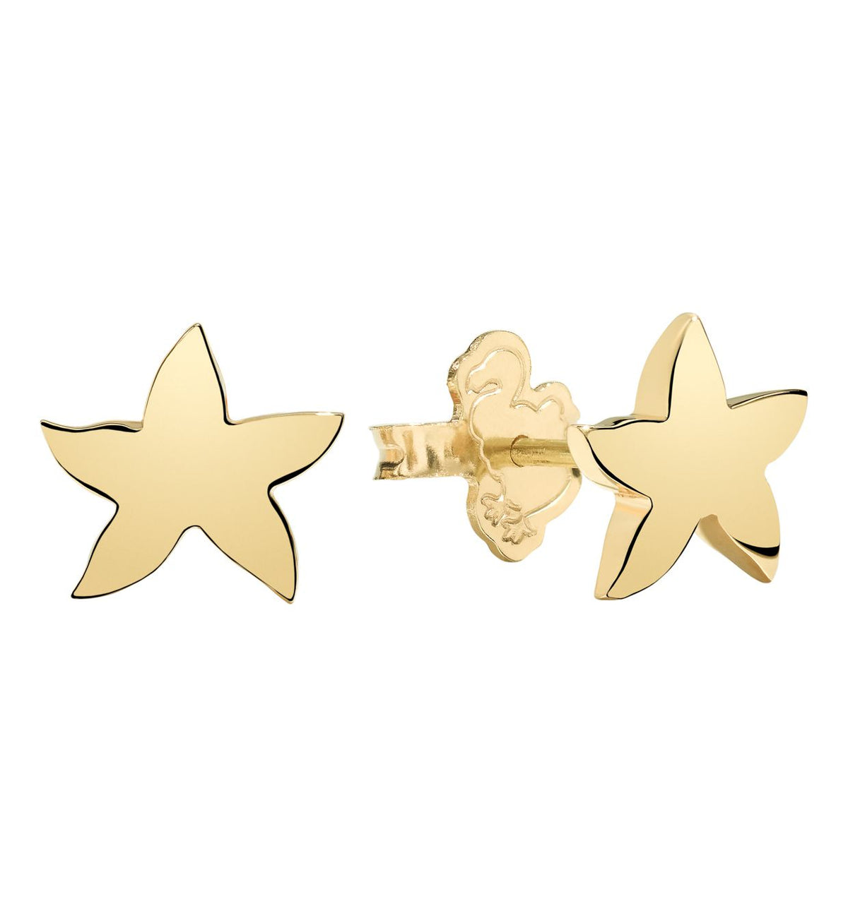 Dodo Starfish Earrings in 18k Yellow Gold - Orsini Jewellers NZ