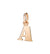 DoDo Letter A in 9k Rose Gold - Orsini Jewellers NZ