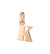 DoDo Letter K in 9k Rose Gold - Orsini Jewellers NZ