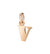 DoDo Letter V in 9k Rose Gold - Orsini Jewellers NZ