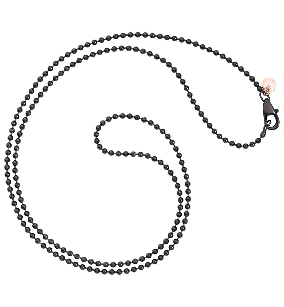 DoDo Everyday Necklace in Black PVD with Rose Gold - Orsini Jewellers NZ