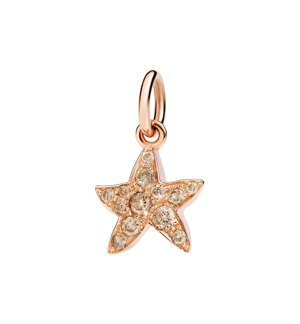 DoDo Star in 9k Rose Gold with Brown Diamonds - Orsini Jewellers NZ