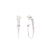 DoDo Essentials Oval Earrings in 18k White Gold with Diamonds - Orsini Jewellers NZ